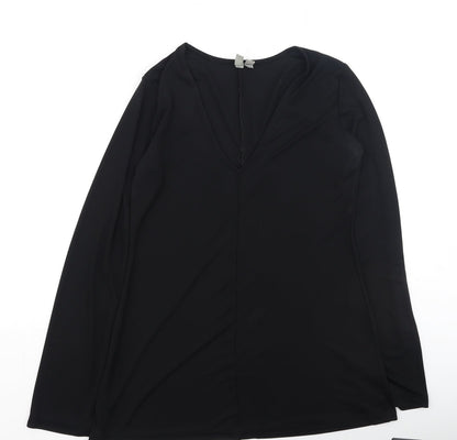 Womens UK Size 12 ASOS Black Basic Blouse
