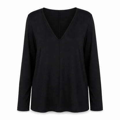 Womens UK Size 12 ASOS Black Basic Blouse