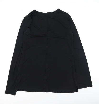 Womens UK Size 12 ASOS Black Basic Blouse