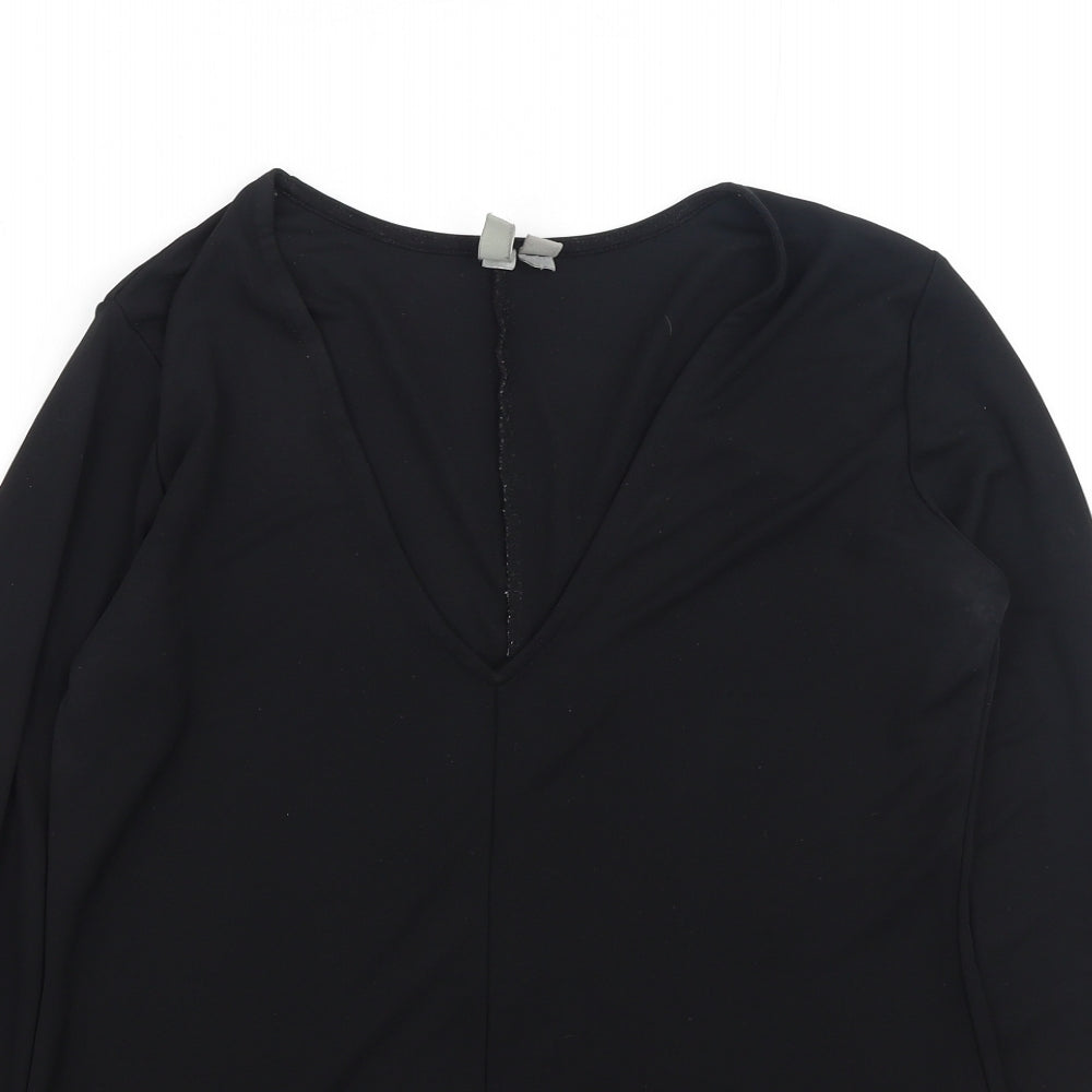 Womens UK Size 12 ASOS Black Basic Blouse