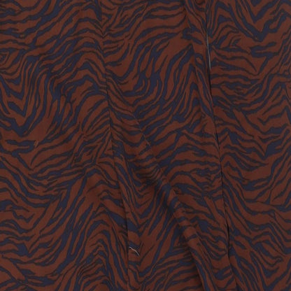 SheIn Womens Brown Animal Print Polyester Bodycon  Size M  Square Neck