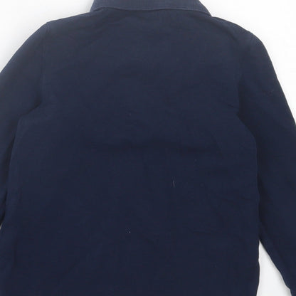 Star Boys Blue  Cotton Basic Polo Size 6 Years Collared Button