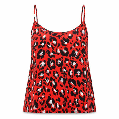 Womens UK Size 8 New Look Red Basic Tank