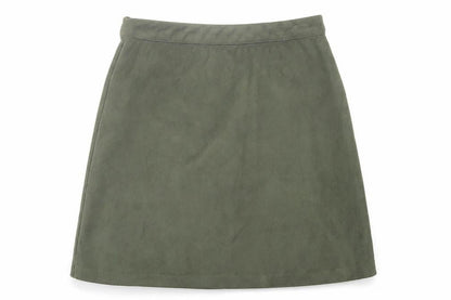 Womens UK Size 10 Primark A-Line Velour Skirt