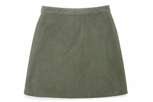Womens UK Size 10 Primark A-Line Velour Skirt