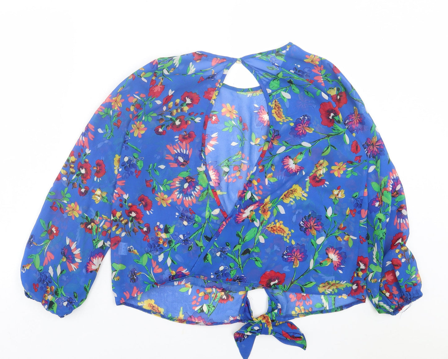 Womens UK Size 10 Atmosphere Blue Basic Blouse