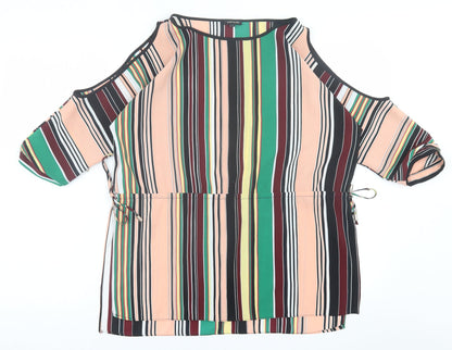 Womens UK Size 8 River Island Multicoloured Basic Blouse