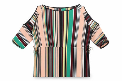 Womens UK Size 8 River Island Multicoloured Basic Blouse