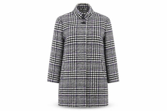 Womens UK Size 12 Classic Purple Overcoat