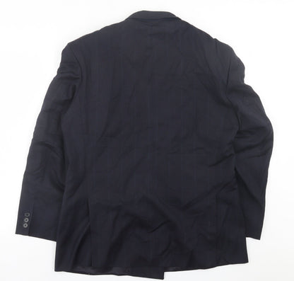 Mens UK Size 40 Marks and Spencer Regular Blue Suit Jacket