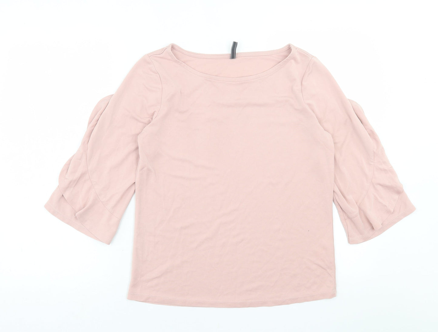 Free Quent Womens Pink  Modal Basic T-Shirt Size XS Crew Neck