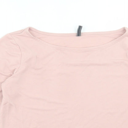 Free Quent Womens Pink  Modal Basic T-Shirt Size XS Crew Neck