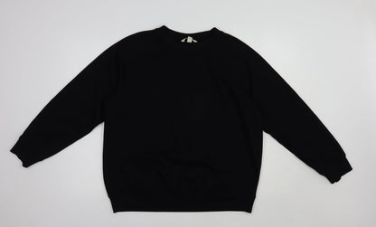 Mens UK Size S H&M Black Pullover Sweatshirt