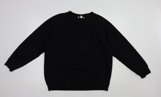 Mens UK Size S H&M Black Pullover Sweatshirt