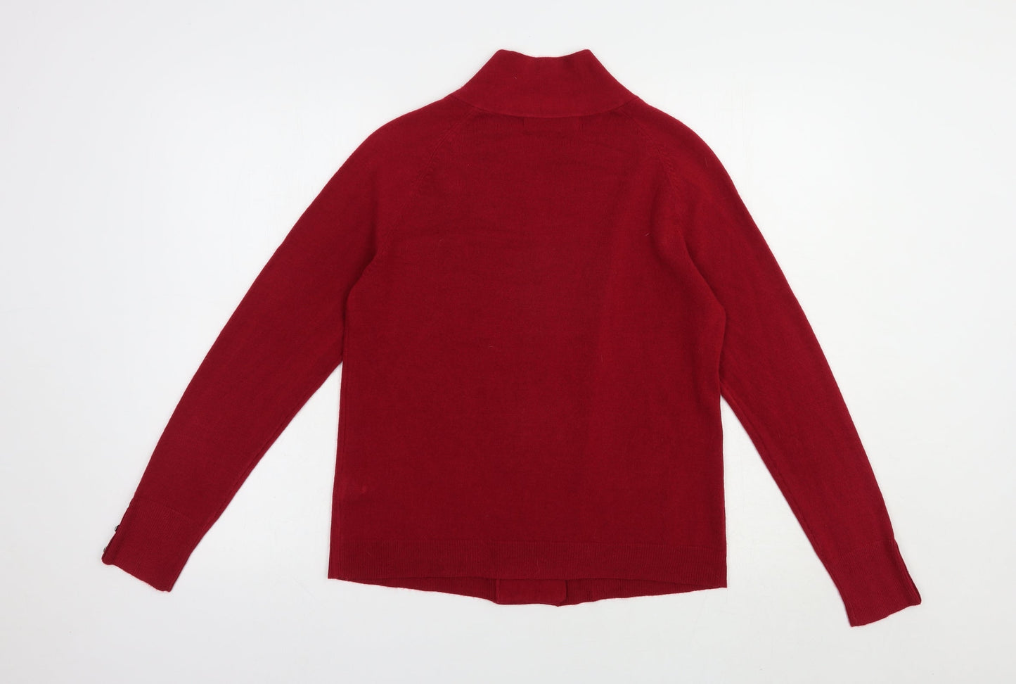 Womens UK Size 8 Marks and Spencer Red Cardigan Jumper