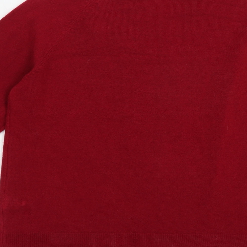 Womens UK Size 8 Marks and Spencer Red Cardigan Jumper