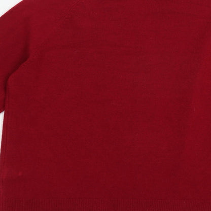 Womens UK Size 8 Marks and Spencer Red Cardigan Jumper