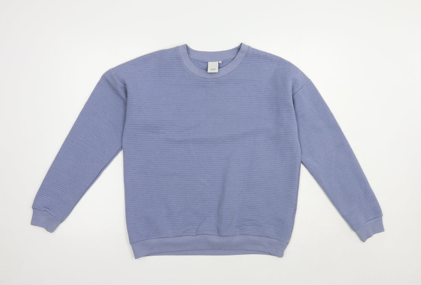 ICHI Womens Blue  Polyester Pullover Sweatshirt Size M  Pullover