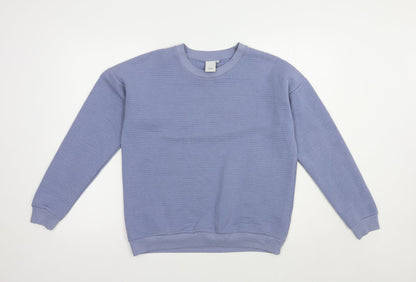 ICHI Womens Blue  Polyester Pullover Sweatshirt Size M  Pullover
