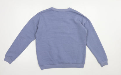 ICHI Womens Blue  Polyester Pullover Sweatshirt Size M  Pullover