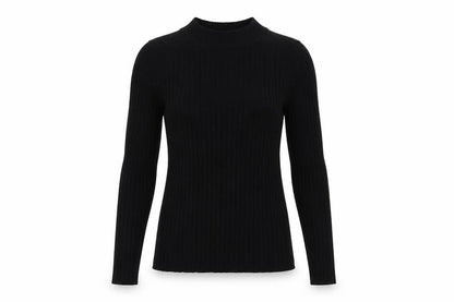 H&M Womens Black Mock Neck  Acrylic Pullover Jumper Size S