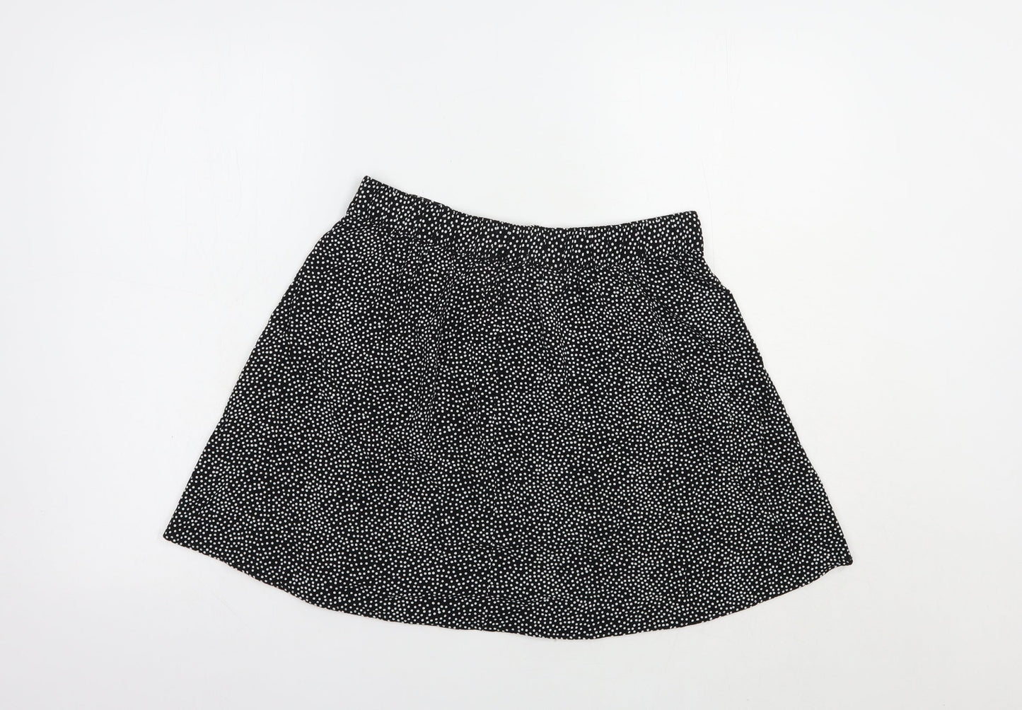 Papaya Womens Black Animal Print Viscose Mini Skirt Size 8