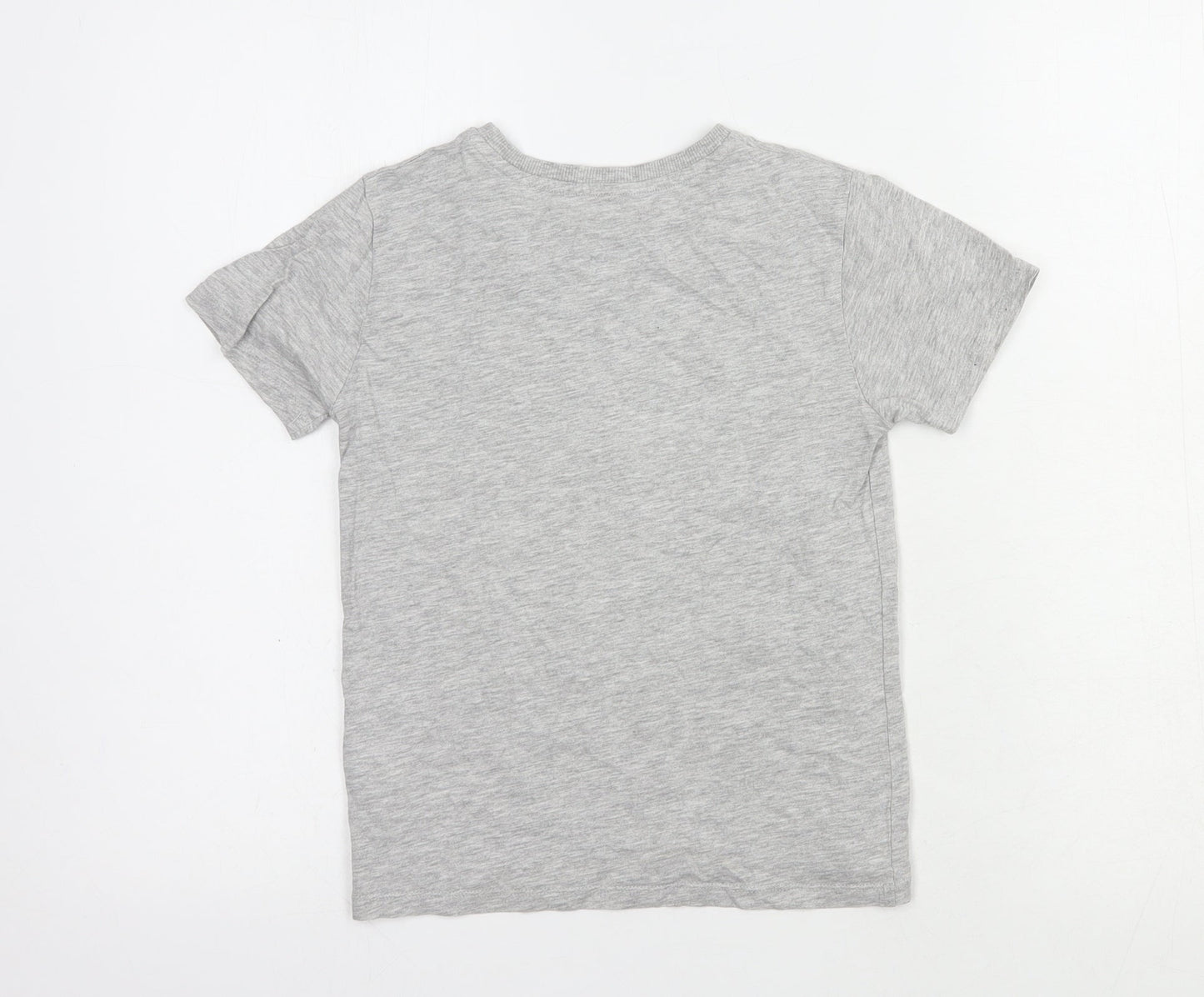 NEXT Boys Grey  Cotton Pullover T-Shirt Size 6 Years Crew Neck Pullover - Game On