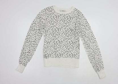 Womens UK Size 8 NEXT White Pullover Jumper