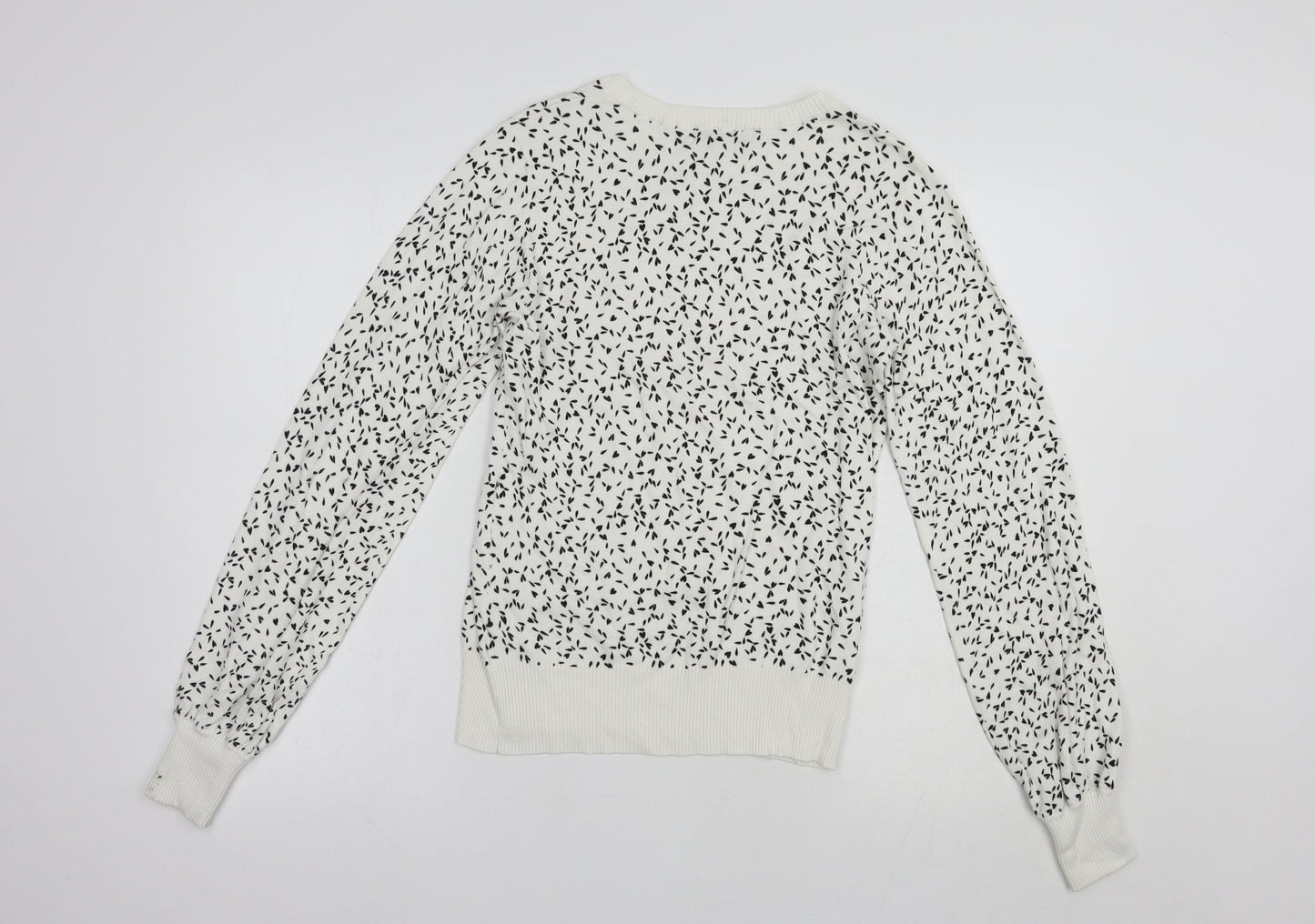 Womens UK Size 8 NEXT White Pullover Jumper