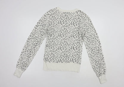 Womens UK Size 8 NEXT White Pullover Jumper