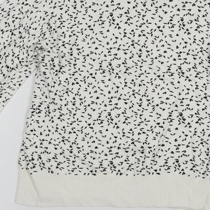 Womens UK Size 8 NEXT White Pullover Jumper