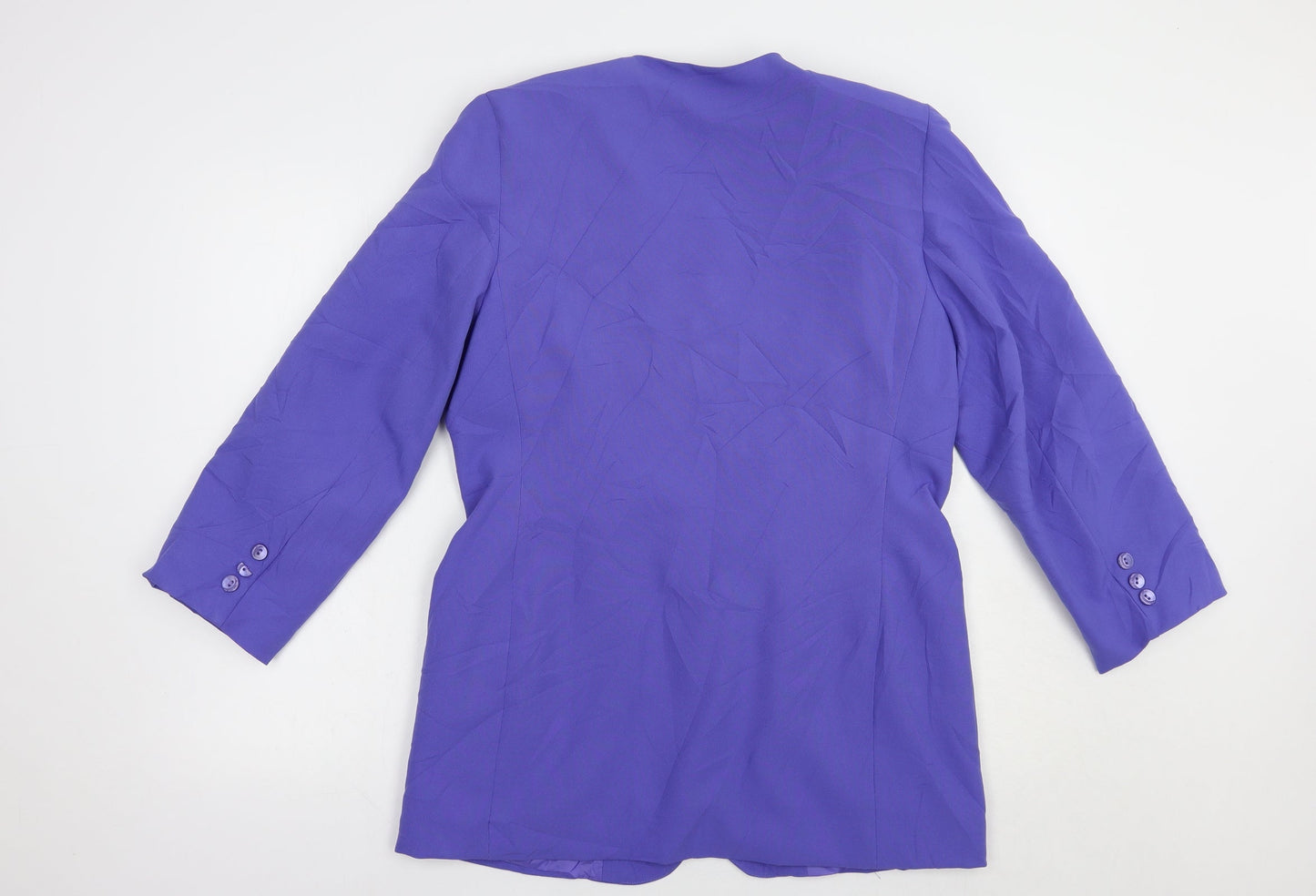 Classics Womens Purple   Jacket Blazer Size 12  Button