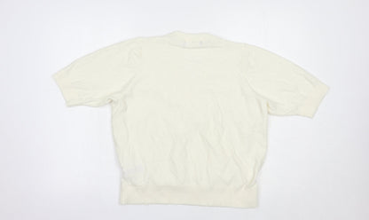 Womens UK Size L Marks and Spencer Ivory Pullover Jumper