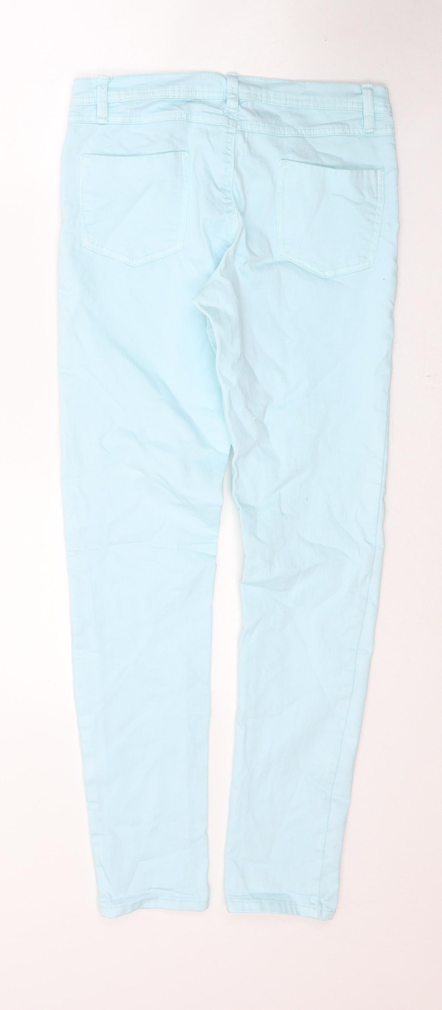 Womens UK Size 28 in Preworn Regular Fit Skinny Blue Jeans