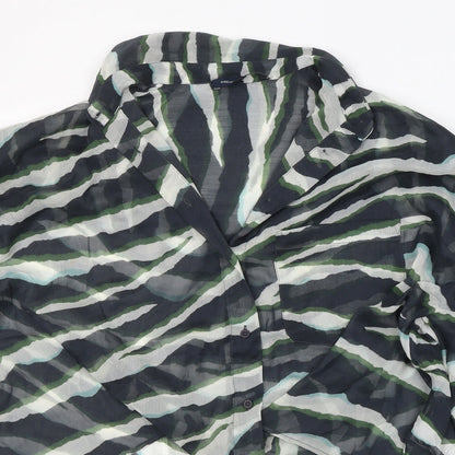 Womens UK Size S French Connection Green Basic Blouse