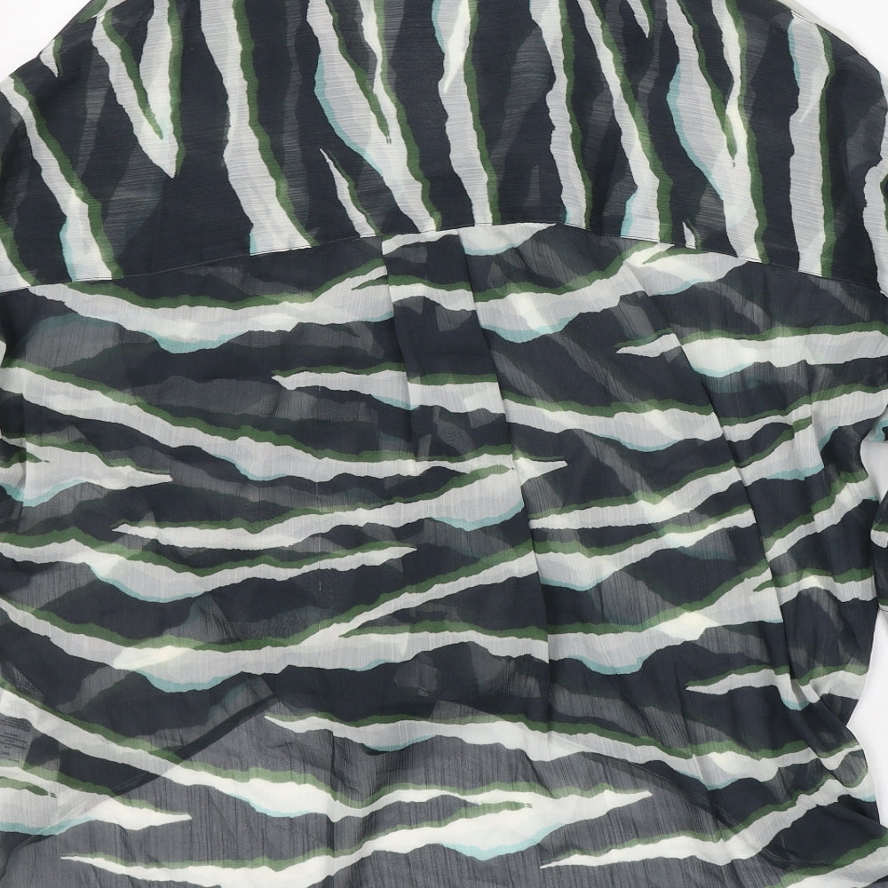 Womens UK Size S French Connection Green Basic Blouse