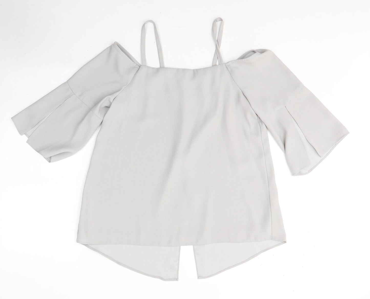 Womens UK Size 12 River Island Grey Camisole Blouse