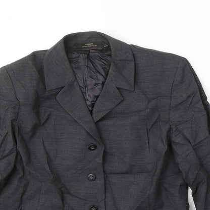Womens UK Size 12 Marks and Spencer Regular Grey Suit Jacket