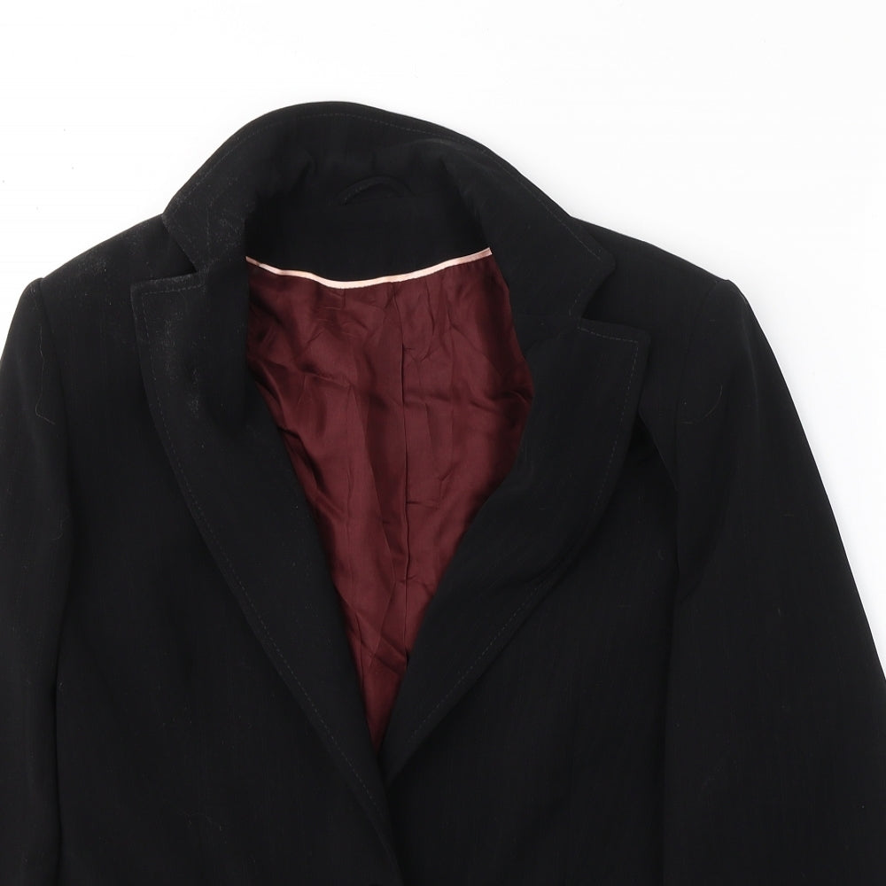 Dorothy Perkins Womens Black Striped Polyester Jacket Suit Jacket Size 12