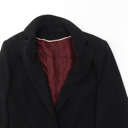 Dorothy Perkins Womens Black Striped Polyester Jacket Suit Jacket Size 12