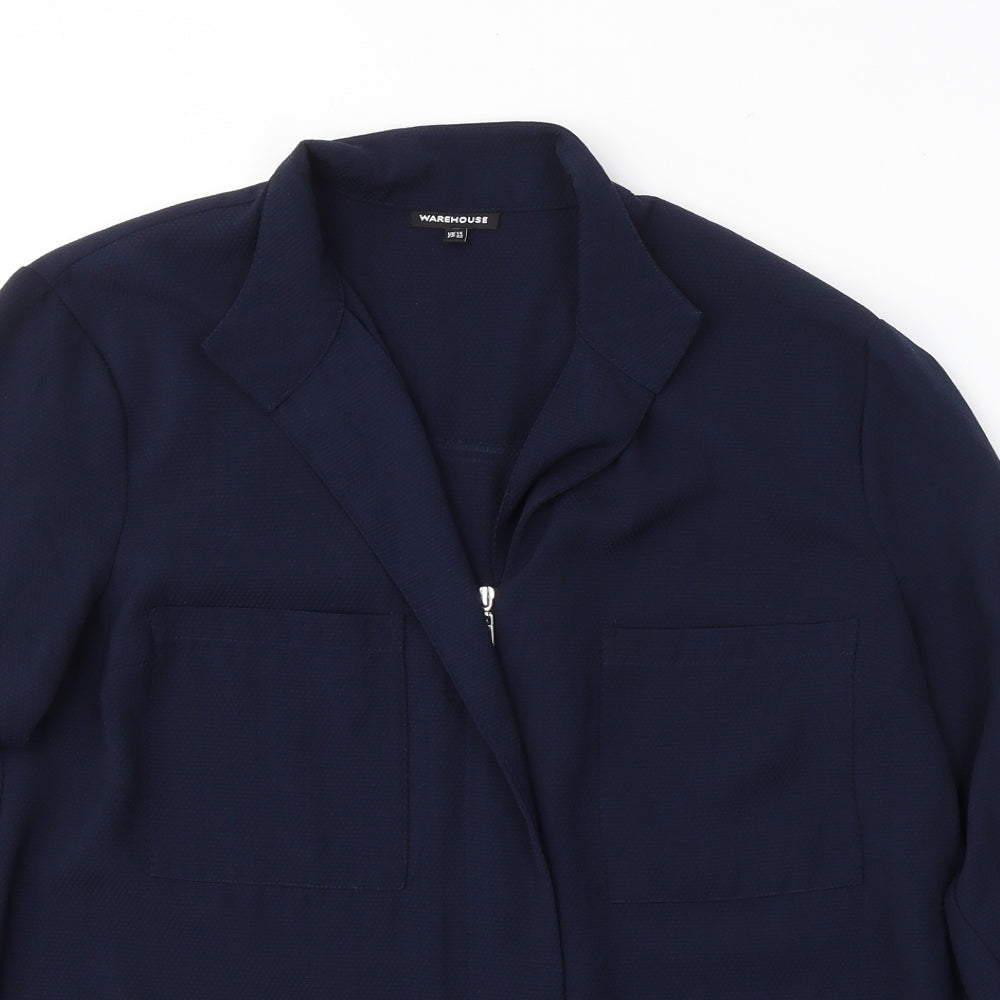 Womens UK Size 14 Warehouse Blue Jacket