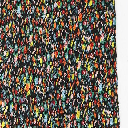 Motel Womens Black  Viscose Tank Dress  Size 2XS  Square Neck Zip