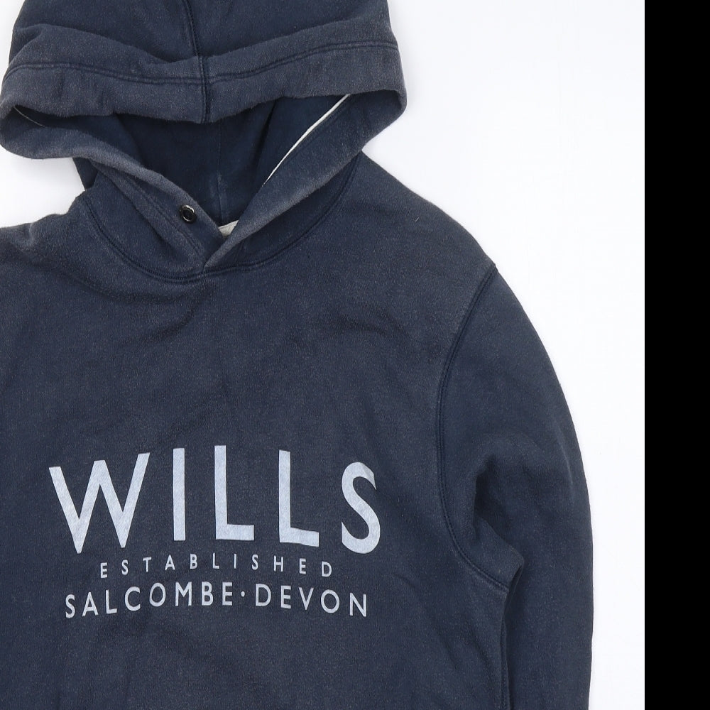 Mens UK Size XS Jack Wills Blue Pullover Hoodie