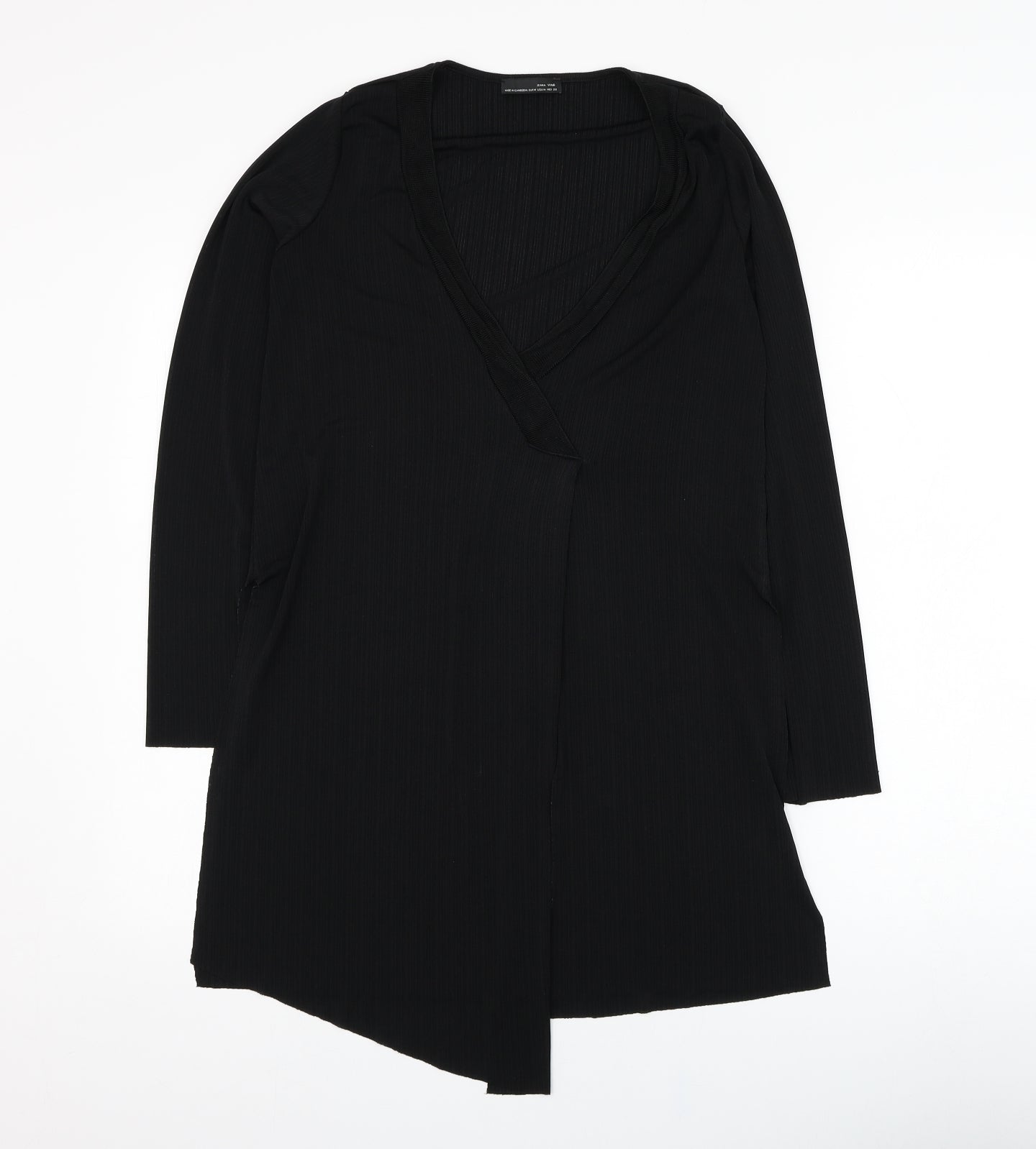 Womens UK Size M Zara Black Basic Blouse