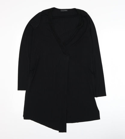 Womens UK Size M Zara Black Basic Blouse