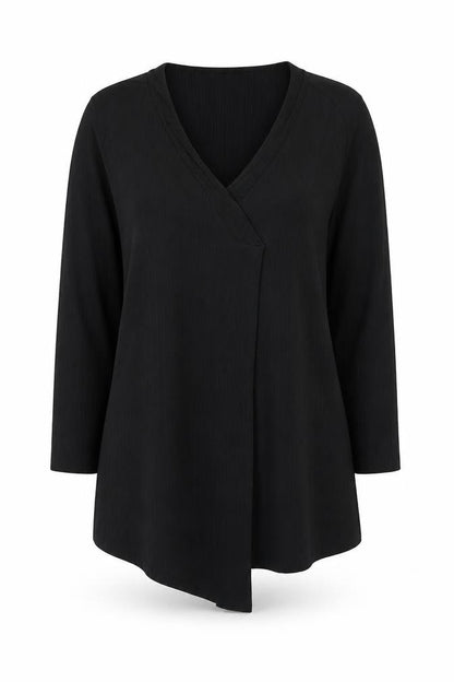 Womens UK Size M Zara Black Basic Blouse