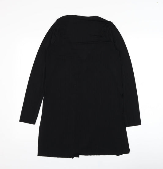 Womens UK Size M Zara Black Basic Blouse