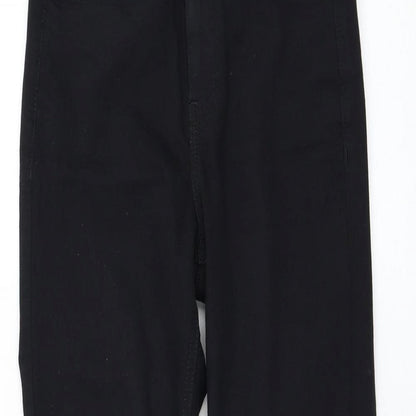 Topshop Womens Black  Cotton Skinny Jeans Size 26 in L30 in Regular Zip