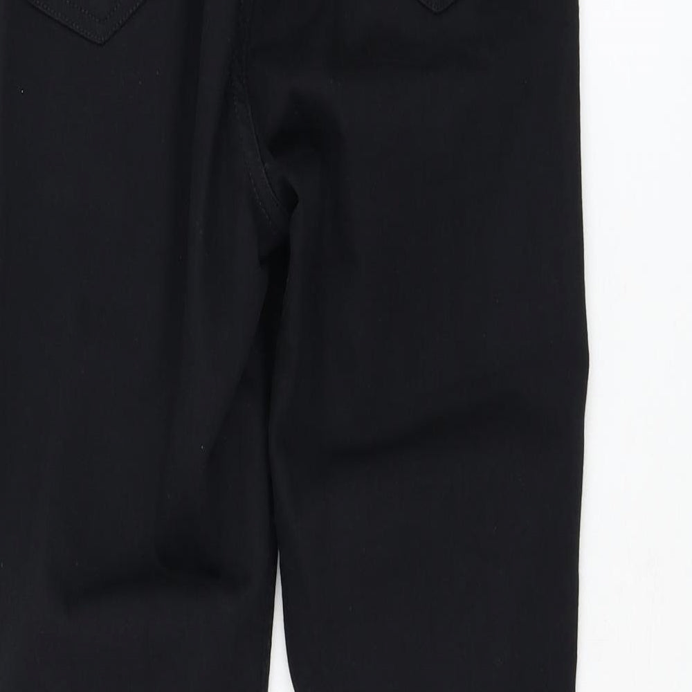 Topshop Womens Black  Cotton Skinny Jeans Size 26 in L30 in Regular Zip