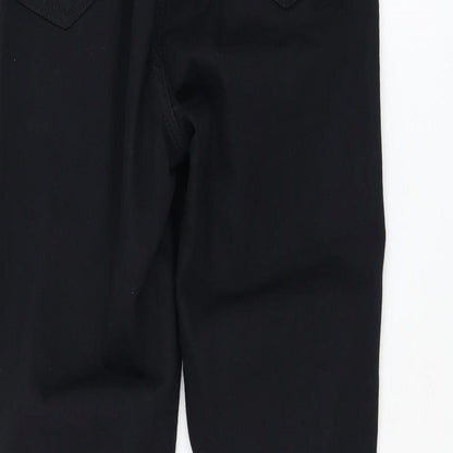 Topshop Womens Black  Cotton Skinny Jeans Size 26 in L30 in Regular Zip